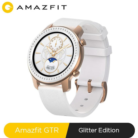 Global Version Amazfit GTR 42mm Smart Watch 5ATM Waterproof Smartwatch 24Days Battery GPS Music Control Leather Silicon Strap