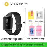 In Stock Global Version Amazfit Bip Lite Smart Watch 45-Day Battery Life 3ATM Water-resistance Smartwatch For Xiaomi New