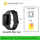 In Stock Global Version Amazfit Bip Lite Smart Watch 45-Day Battery Life 3ATM Water-resistance Smartwatch For Xiaomi New