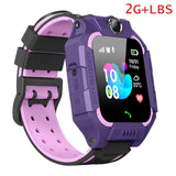 LIGE 2019 Kid smart watches video call Childrens smart watch GPS location tracking Support 2G / 3G / 4G SIM card SOS Smartwatch