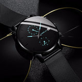 Men Watch CRRJU Top Brand Waterproof Quartz Wrist Watches Mens Stainless Steel Sports Male Clock Date Relogio Masculino