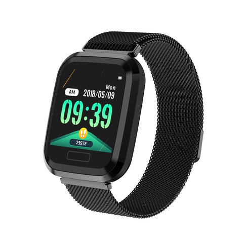Smart Watch for Men Women with Steel Strap Waterproof Fitness Tracker Bracelet Heart Rate Monitor Blood Pressure Smartwatch