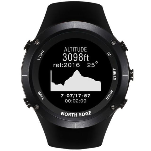 Smart watches Men outdoor sports watch waterproof 50m fishing GPS Altimeter Barometer Thermometer Compass Altitude NORTH EDGE