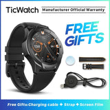 TicWatch S2 White Smart Watch Bluetooth GPS Watch Men and Women Fitness Sport Watch 5ATM Waterproof Android Smartwatch Original