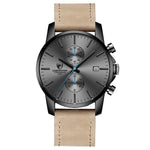 Top Luxury Brand Men Business Watches Chronograph Waterproof Quartz Analog Wristwatch Full Steel Male Clock Relogio Masculino