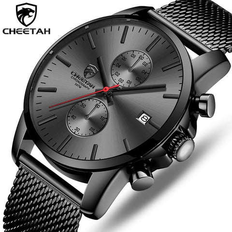Top Luxury Brand Men Business Watches Chronograph Waterproof Quartz Analog Wristwatch Full Steel Male Clock Relogio Masculino